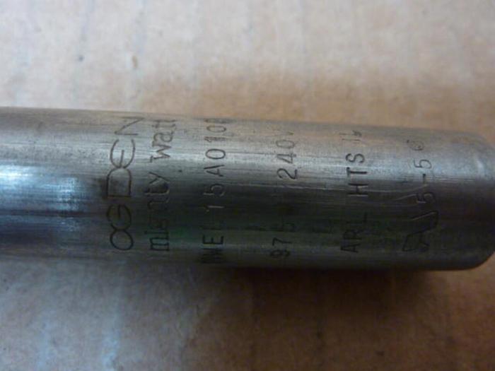 Used OGDEN 975 Watt Cartridge Heater MWEL15A0108 #26351