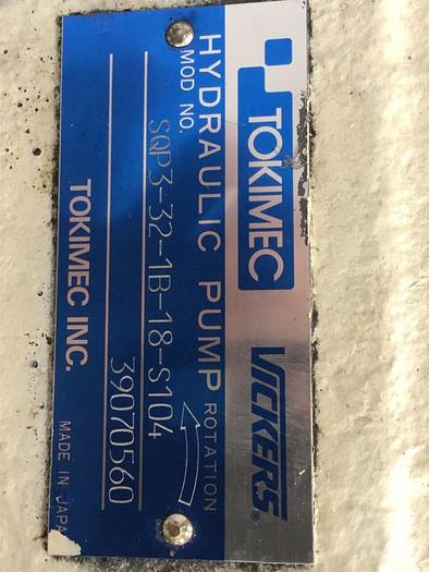 Used TOKIMEC VICKERS Hydraulic Pump SQP3-32-1B-18-S104 #137433