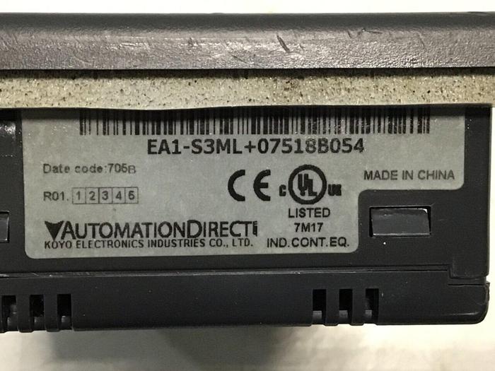 Used AUTOMATION DIRECT Digital Display panel EA1-S3ML+07518B054 Used