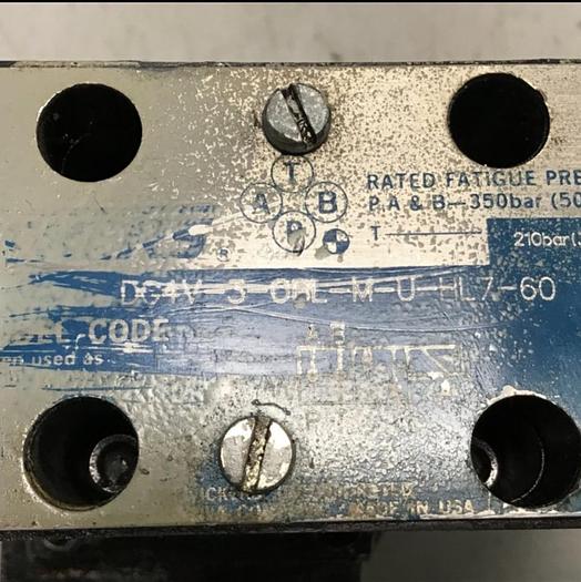 Used VICKERS Valve CG5060AFMUHL7110 #134265