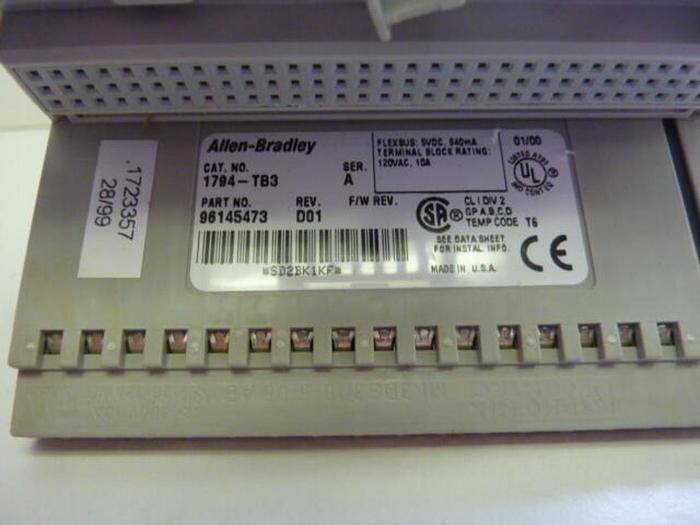 Used ALLEN BRADLEY Input Module 1794-IB16 SER A #33247