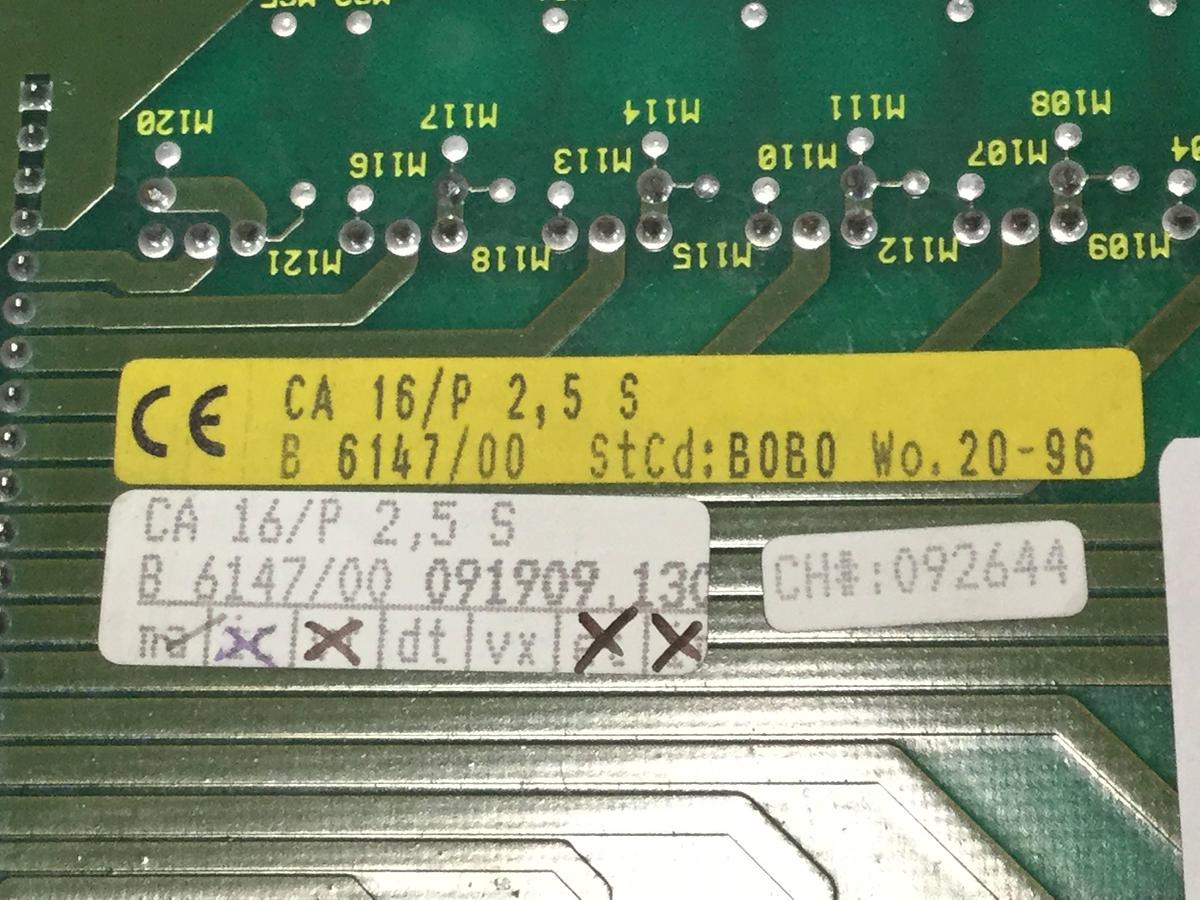 Used BACHMANN ELECTRONIC Output Card CA16/P2.5S #100503