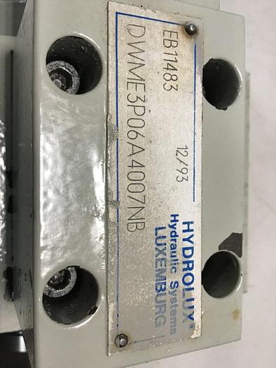 Used MOOG HYDROLUX Hydraulic Valve DWME3P06A4007NB #137992
