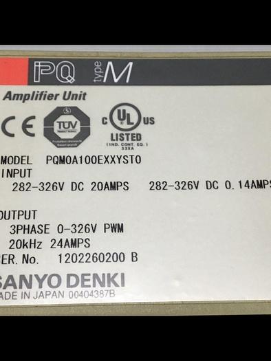 Used SANYO DENKI Amplifier Unit PQM0A300EXXYST0 #119538