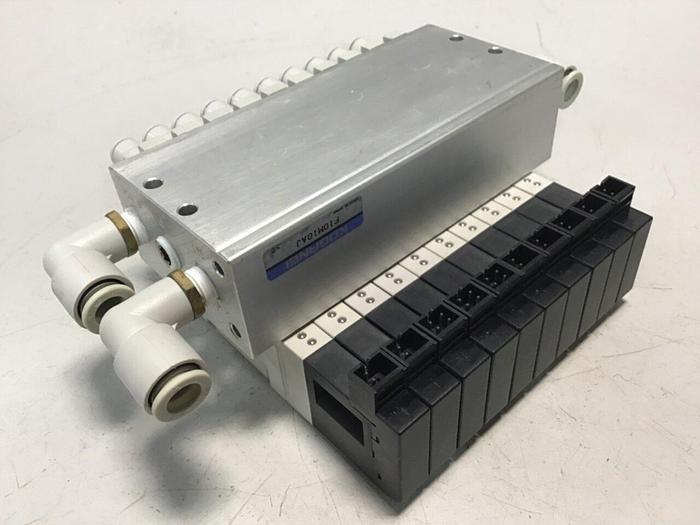 Used KOGANEI Manifold w/ Valves F10M10AJ #120939