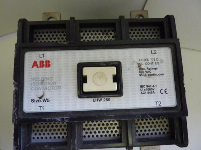 Used ABB Welding Isolation Contactor EHW 250C 2P-.L Used