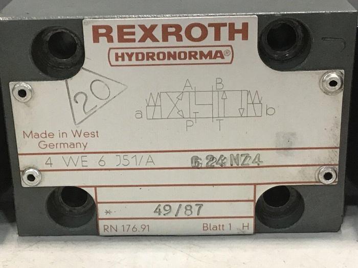 Used REXROTH Valve 4WE6J51/AG24NZ4 #137815