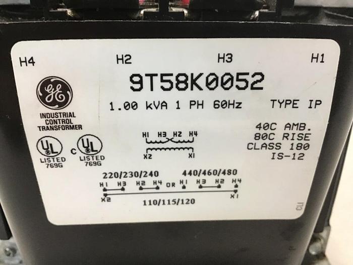 Used GENERAL ELECTRIC / GE 1.00 kVA Transformer 9T58K0052 Used