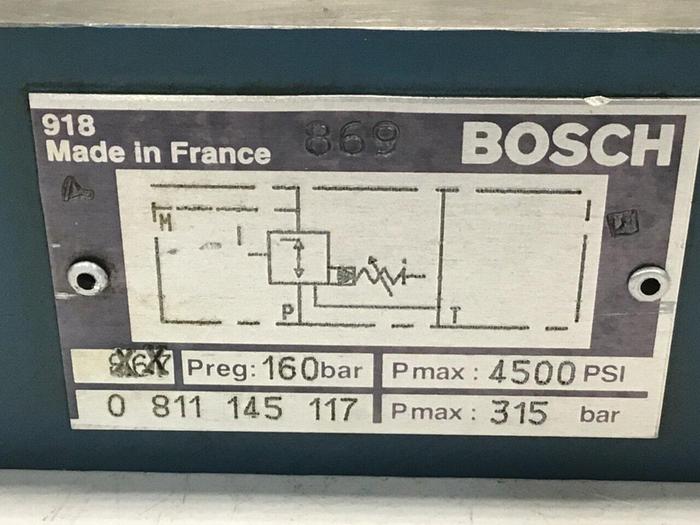 Used BOSCH Pressure Relief Valve 0 811 145 117 Used