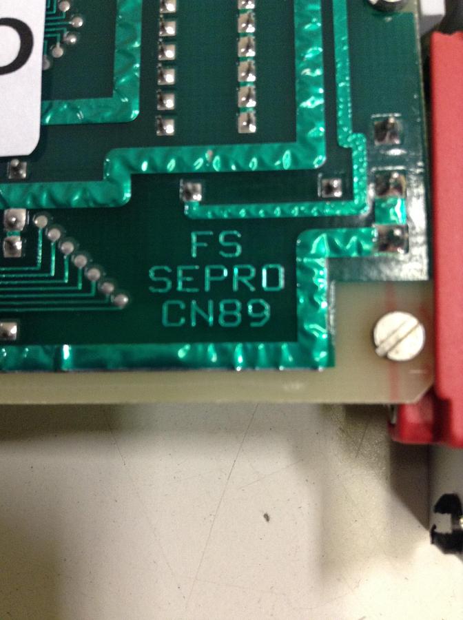 Used SEPRO ROBOTIQUE CN89 Control Board 07S0095104/A USED