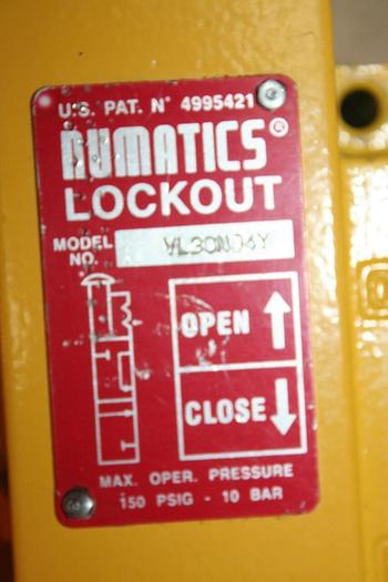 Used NUMATICS Lockout Valve VL30N04Y #19198