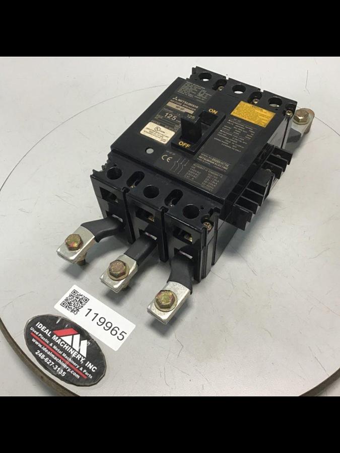 Used MITSUBISHI 125 Amp Circuit Breaker NF-SF3125 USED