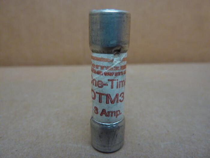 Used FERRAZ SHAWMUT 3 Amp Fuse OTM3 #33684