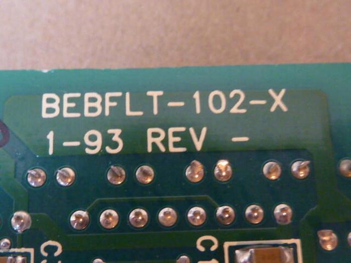 Used BALANCE ENGINEERING Circuit Board BEBFT-102-X #32854
