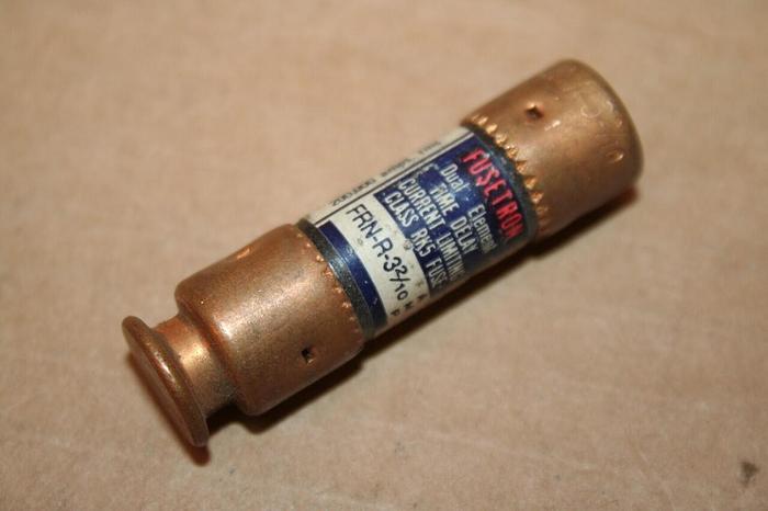Used FUSETRON 3 2/10 Amp Fuse FRN-R-3-2/10 Used