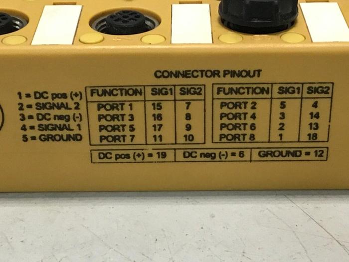 Used TURCK ELEKTRONIK Multibox 8 Port Connector U0217 #132770