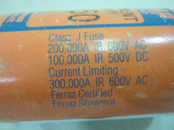 Used FERRAZ SHAWMUT 250 Amp Fuse AJT250 #47332