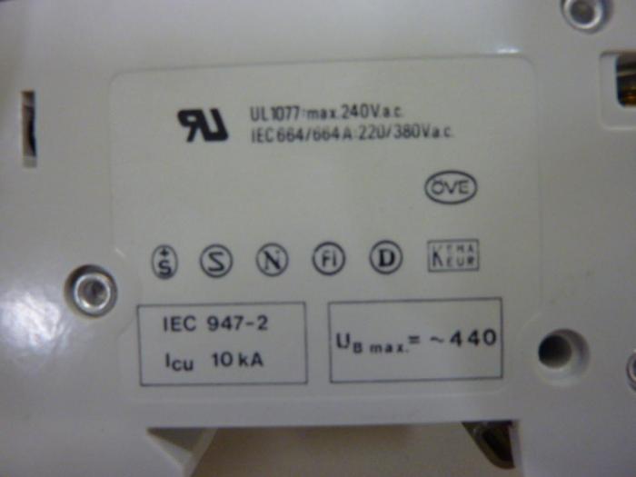 Used ABB 16 Amp Circuit Breaker S252-L16A #54463