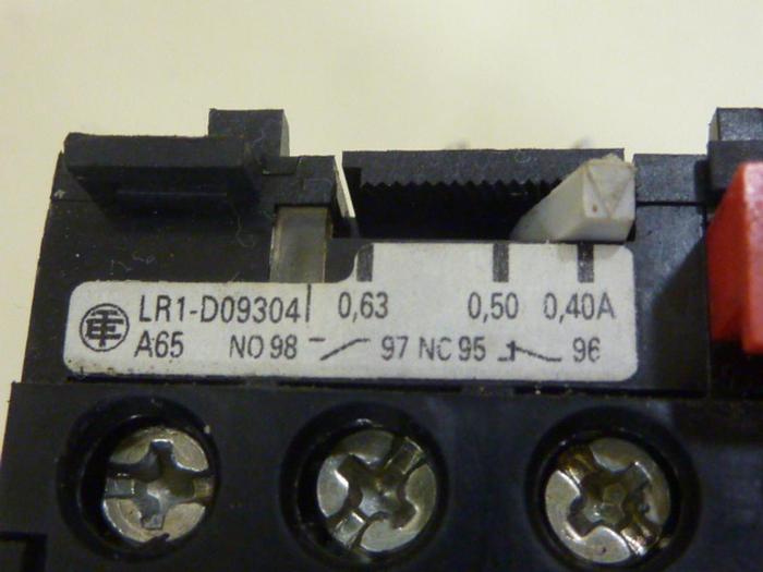 Used TELEMECANIQUE Overload Relay LR1D09304 #64281