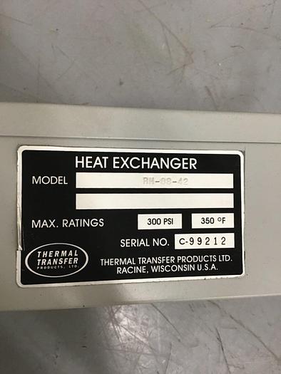 Used THERMAL TRANSFER Heat Exchanger RM-08-42 Used