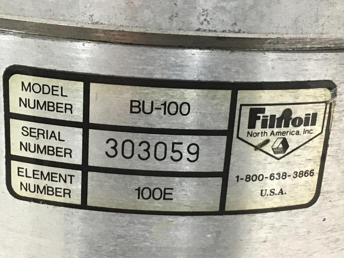 Used FILTROIL Van Dorn Filter BU-100 #113943