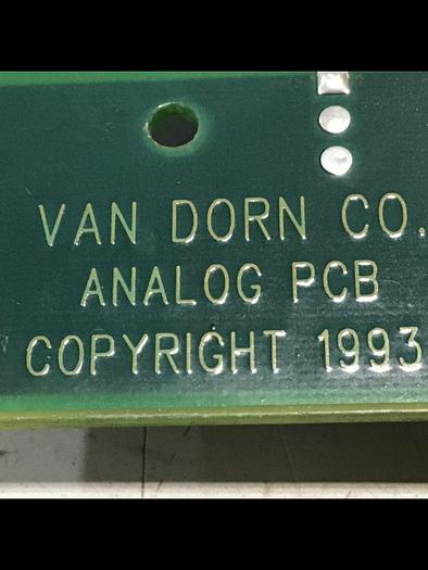 Used VAN DORN Analog Circuit Board 330025 PC330-025 Used