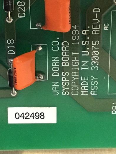 Used VAN DORN Power Supply 330075 USED