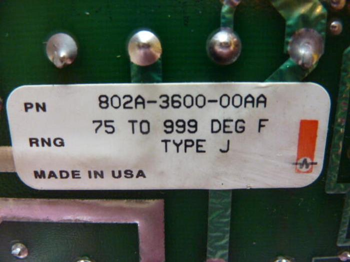 Used WATLOW Temperature Control 802A-3600-00AA #35465