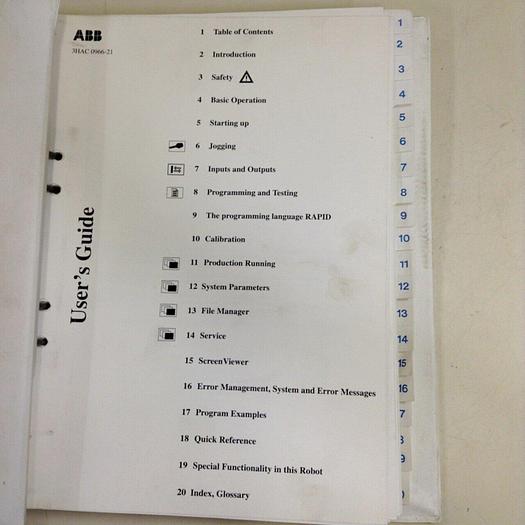Used ABB User's Guide 3HAC 0966-21 #70940
