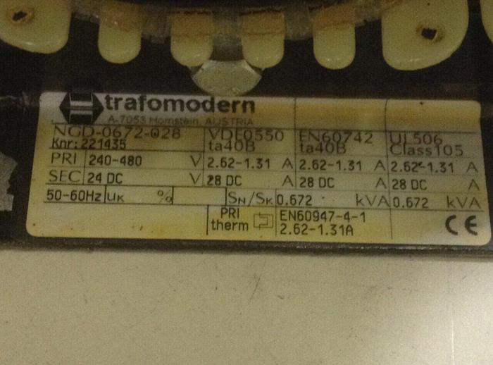 Used TRAFOMODERN Transformer NGD-0672-028 #84999