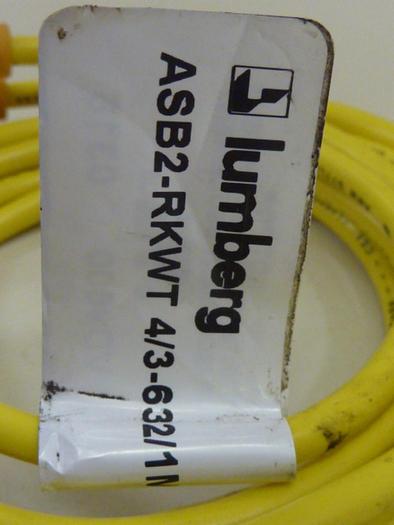 Used LUMBERG Cable ASB2-RKWT 4/3-632/1M #64514