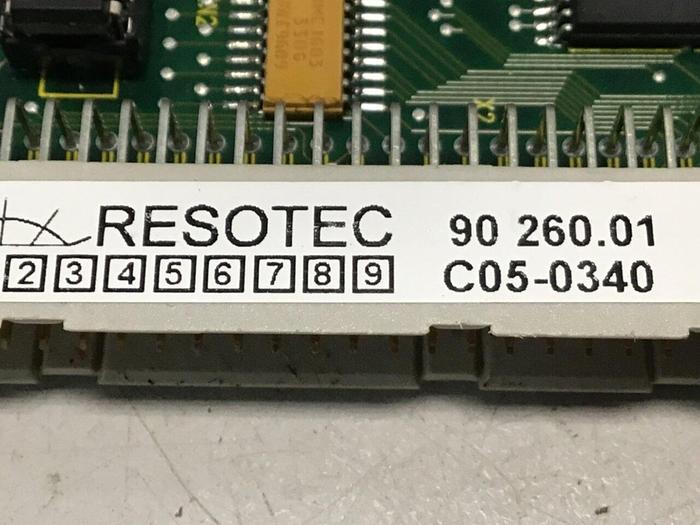 Used RESOTEC PC Board 90260.01 #138317