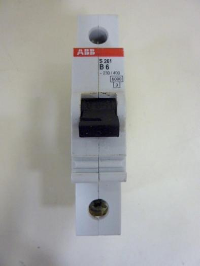 Used ABB 6 Amp Circuit Breaker S261-B6 #64203