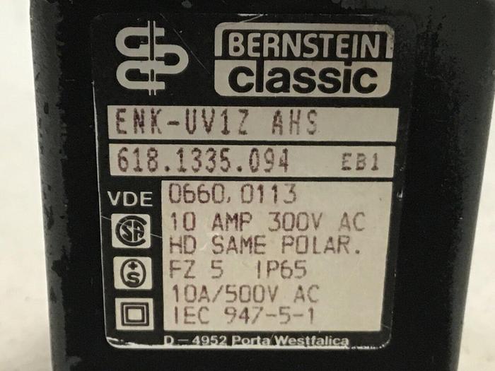 Used BERNSTEIN Limit Switch ENK-UV1Z AHS Used
