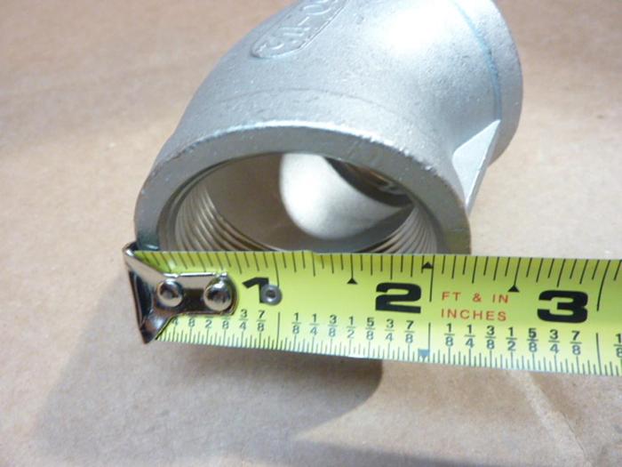 GENERIC Elbow Stainless Steel EL45150SS #40556 DNL / SCRAPPED