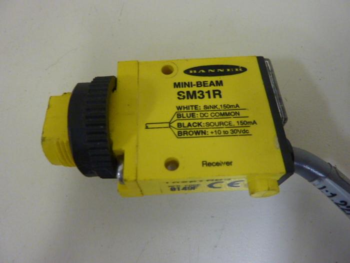 Used BANNER ENGINEERING Sensor SM31R #83895