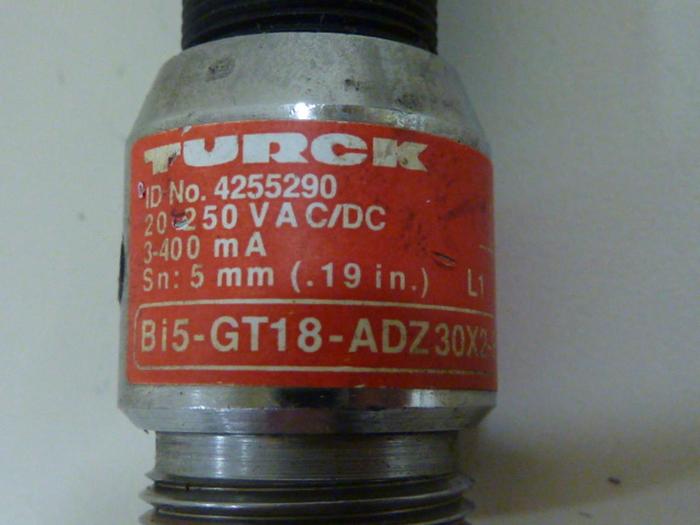 Used TURCK ELEKTRONIK Proximity Switch BI5-GT18-ADZ30X2-B1331 #53265