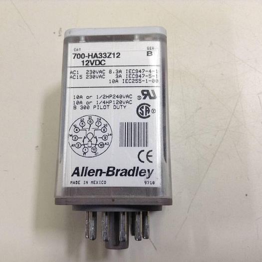 Used ALLEN BRADLEY Relay 700-HA33Z12 SER B #76325