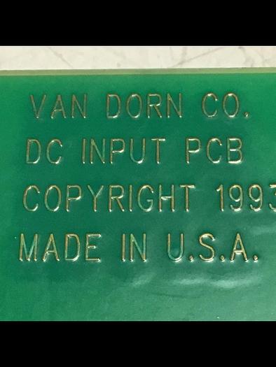 Used VAN DORN DC Input Board 330037 PC330-037 Used
