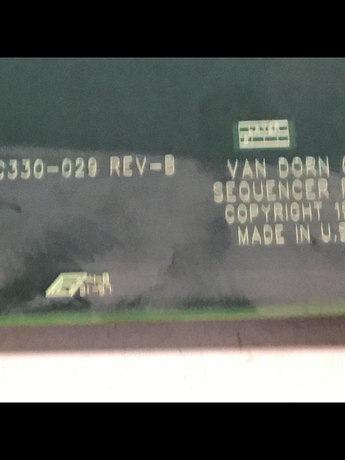 Used VAN DORN Sequencer Circuit Board PC330-029 330-029 #136436