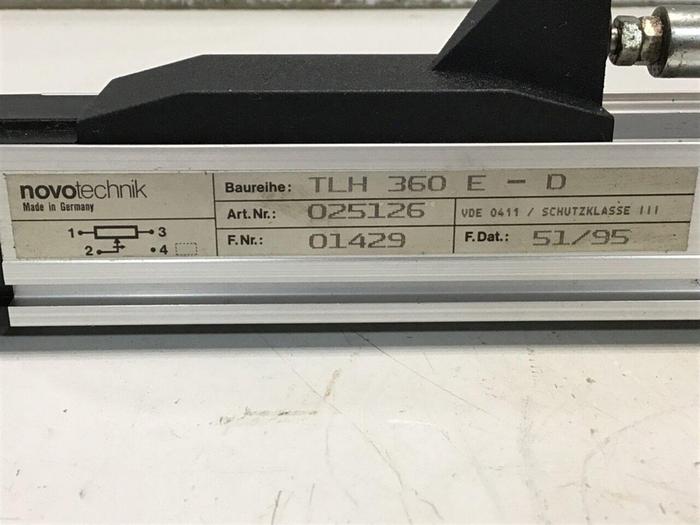 Used NOVOTECHNIK Linear Transducer TLH360 E-D #134924