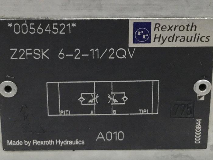 Used REXROTH Hydraulic Valve Z2FSK62112QV #104729