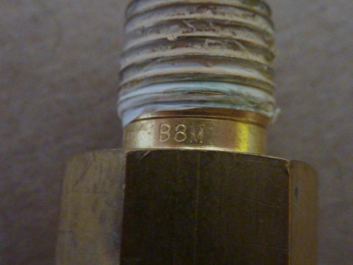 Used HY-LOK Brass Adapter H-MFAA-4N-BRAS #40406 SCRAPPED / DNL