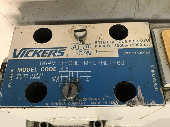 Used VICKERS Valve CG5060AFMUHL7110 #139857