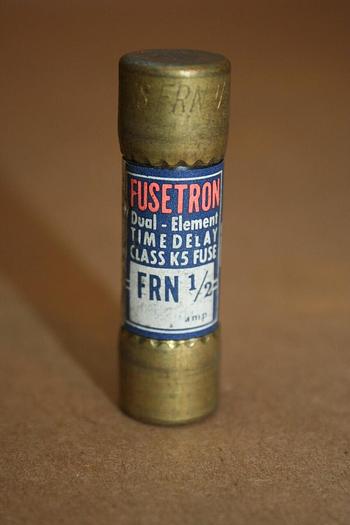 Used FUSETRON 1/2 Amp Fuse FRN-1/2 #19931