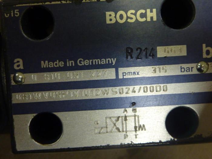 Used BOSCH Directional Valve 0 810 091 227 #47238