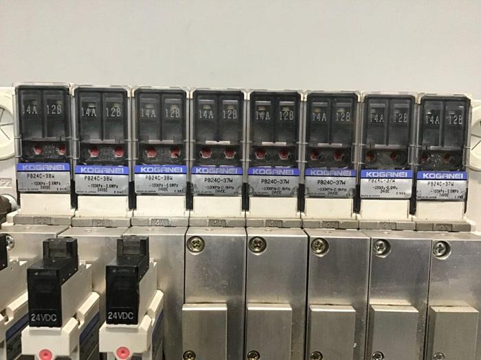 Used KOGANEI Manifold with Valve PBM8P-9W #120997