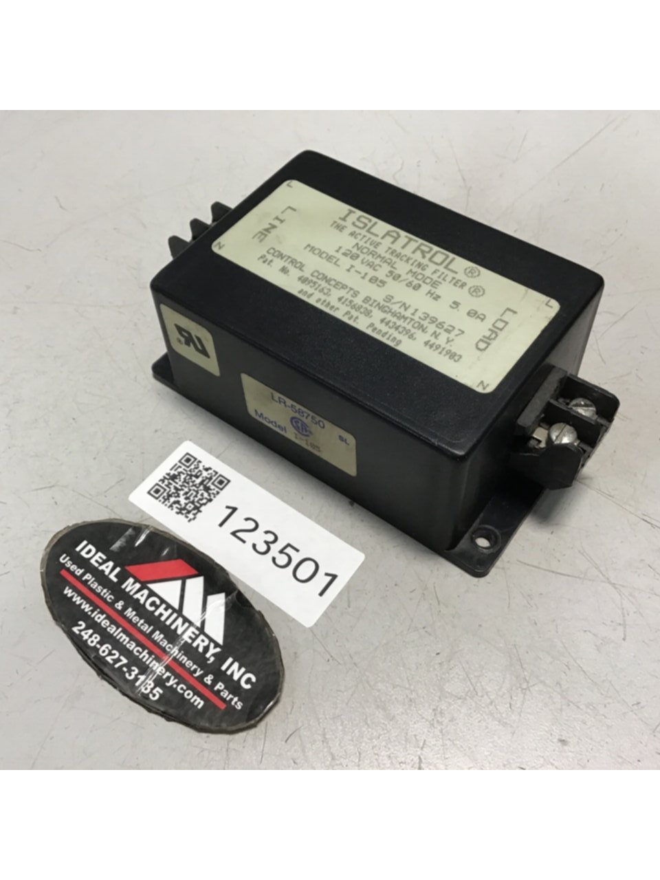 Used ISLATROL Active Tracking Filter I-105 Used