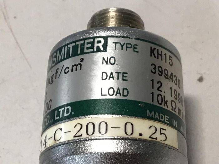 Used NAGANO Pressure Transmitter KH15-PT14-C-200-0.25 Used #126526