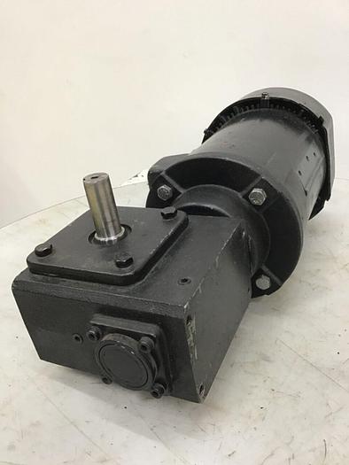 Used MARATHON ELECTRIC 3 HP Motor W/Gear Box KVA 182THFR7729AP L #133432